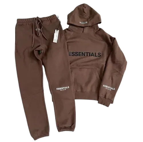 Brown Essentials Tracksuit