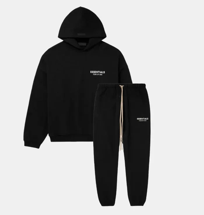 Black Essentials Tracksuit