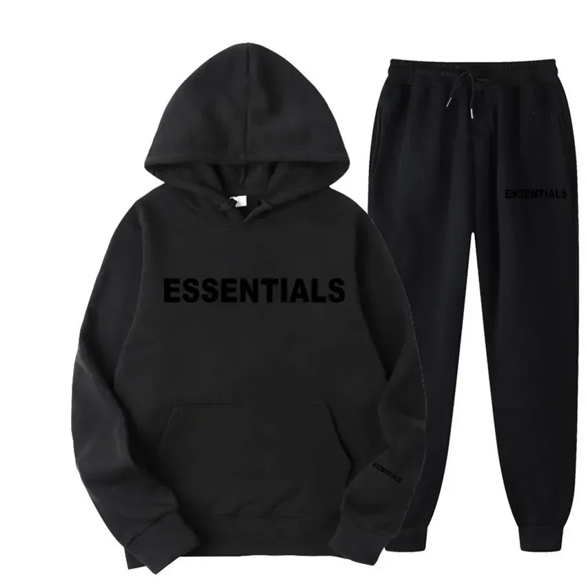Womens Essentials Tracksuit Black