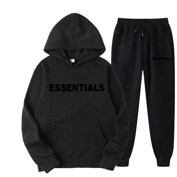 Womens Essentials Tracksuit Black