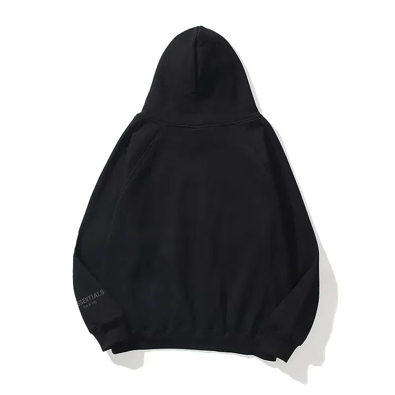 Essentials Casual Black Hoodie