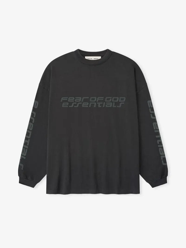 Essentials 90s Long Sleeve Tee Vintage Black