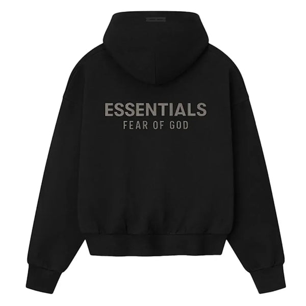 Essentials Black Classic Hoodie