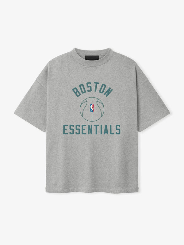 Essentials Celtics X Barkley Hendricks 90s Tee Concrete Heather