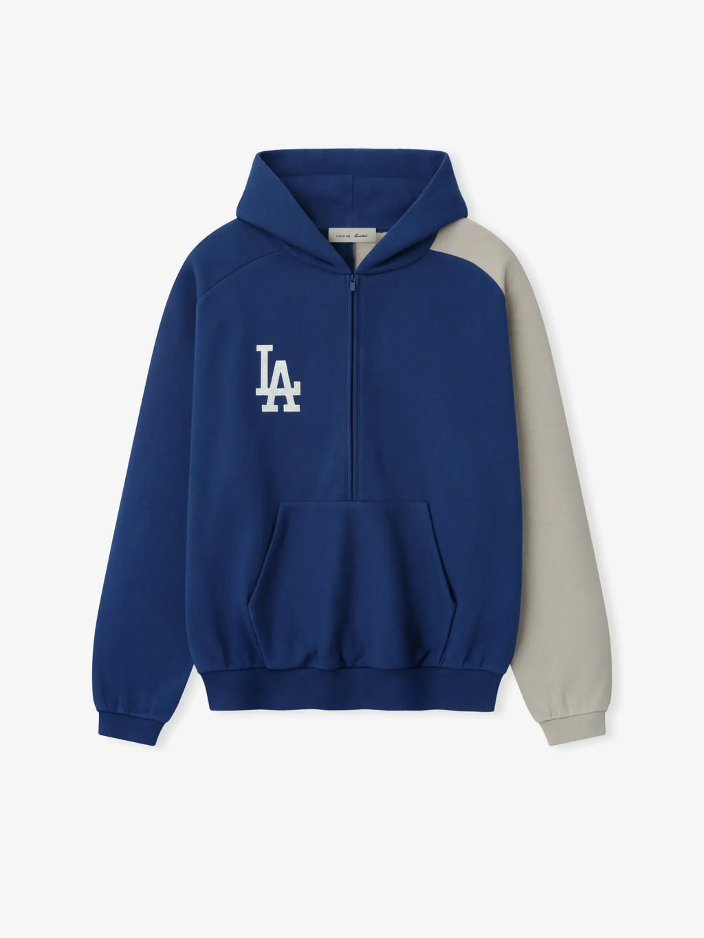 Essentials Dodgers Raglan Half Zip Sport Hoodie Estate Blue/ Seal