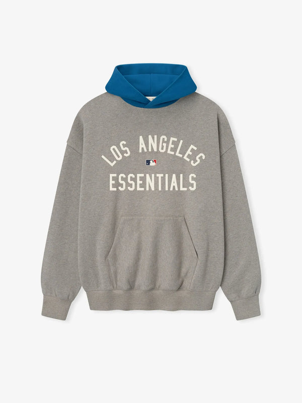 Essentials Dodgers Sport Hoodie Concrete Heather/Blue Sapphire