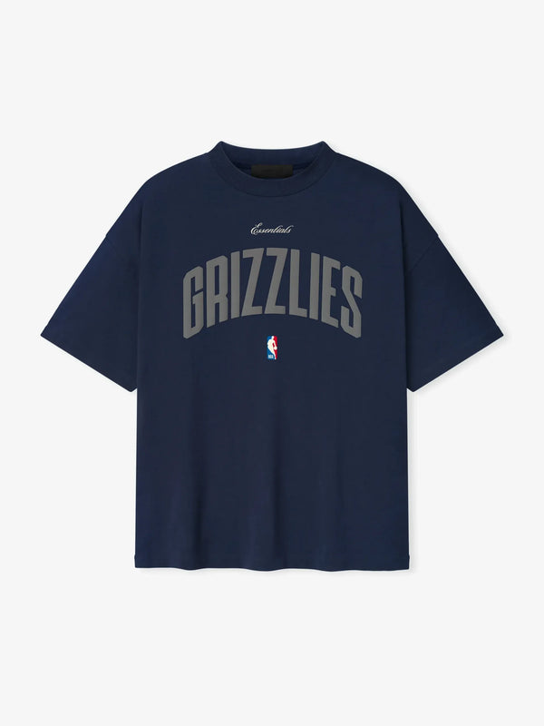 Essentials Memphis Grizzlies 90s Fit Tee Midnight Navy