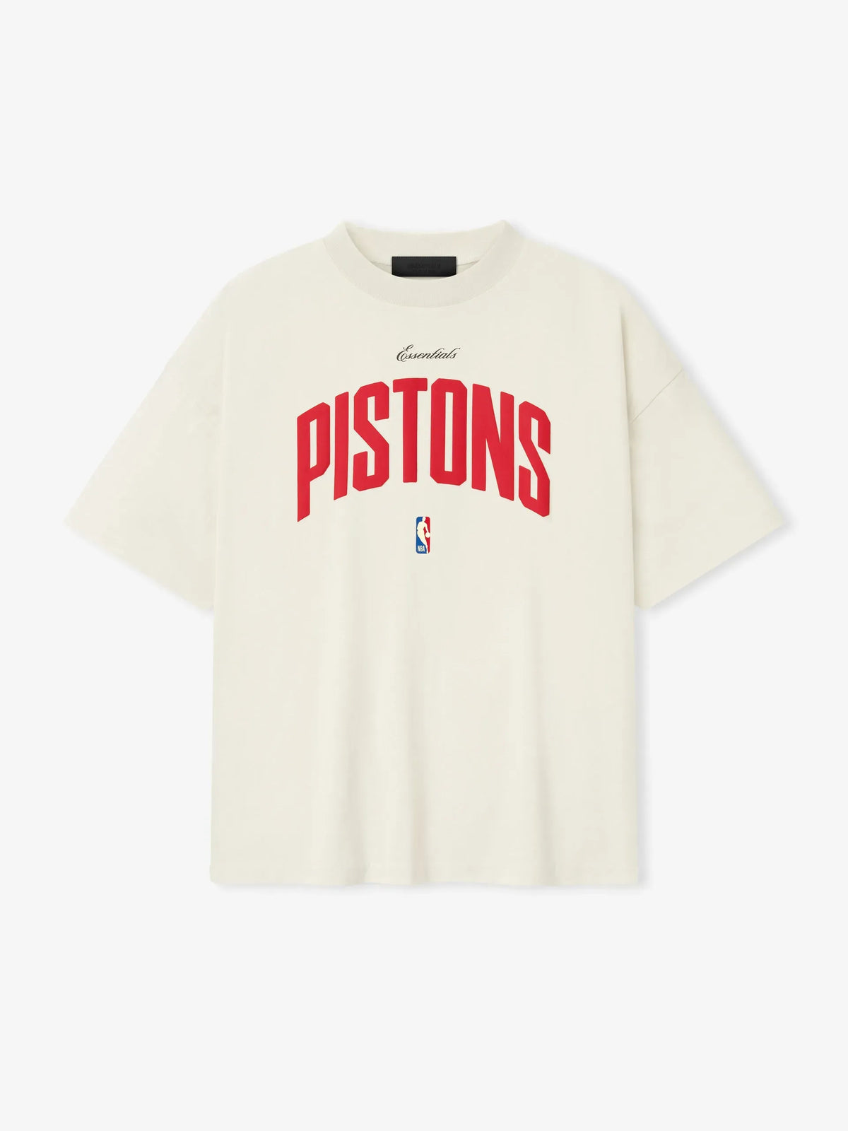 Essentials Pistons 90s Tee Cream White