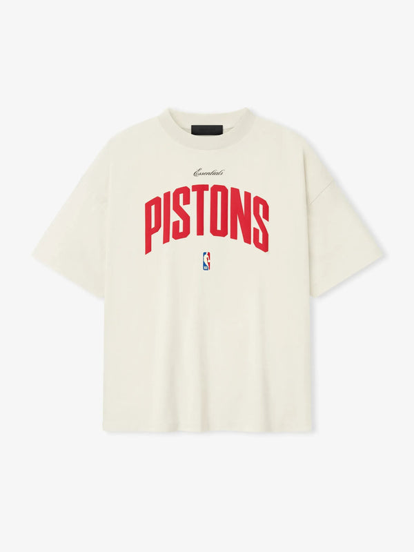 Essentials Pistons 90s Tee Cream White
