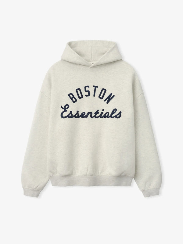 Essentials Red Sox Sport Hoodie Oatmeal Heather/ Light Heather Rib
