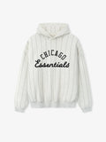 Essentials White Sox Sport Hoodie Oatmeal Heather W Black Pinstripes